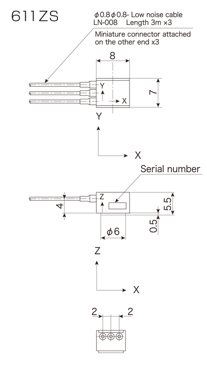 600series 611ZS/611ZSW Outline Dimensions