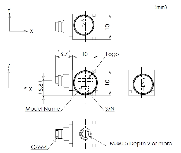 730ZT / 731ZT Outline Dimensions