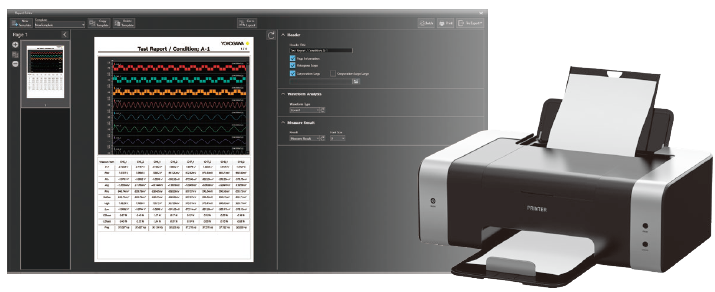 IS8000 Integrated Software Report Generator | Yokogawa Test&Measurement